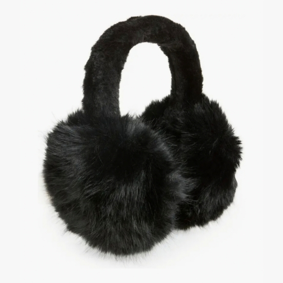 Natasha Couture Accessories - Faux Fur Earmuffs Black 🖤